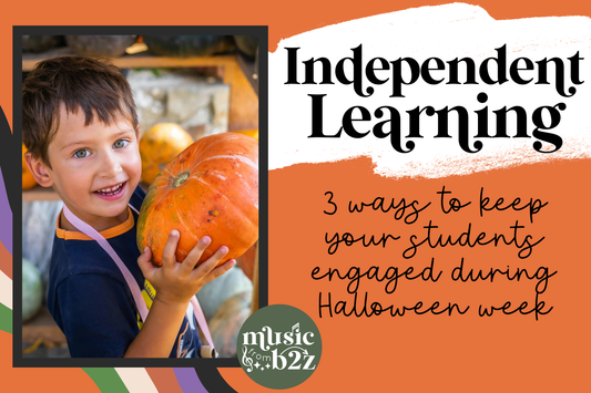 3 Ways to Help Students Work Independently During Halloween Music Centers