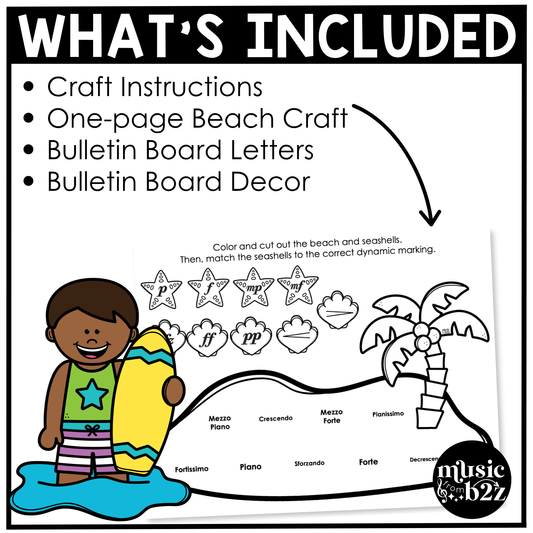 Summer Music Craft Music Bulletin Board Summer Music Sub Plans Dynamics
