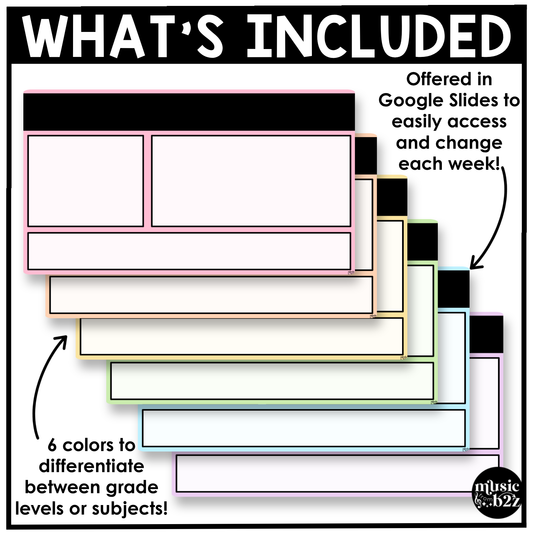 Pastel Daily Agenda Slides Google Slides Elementary Music Lesson Plan Template