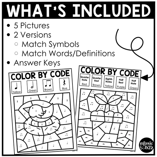 Spring Music Coloring Pages Rhythm Worksheets Spring Music Color by Note