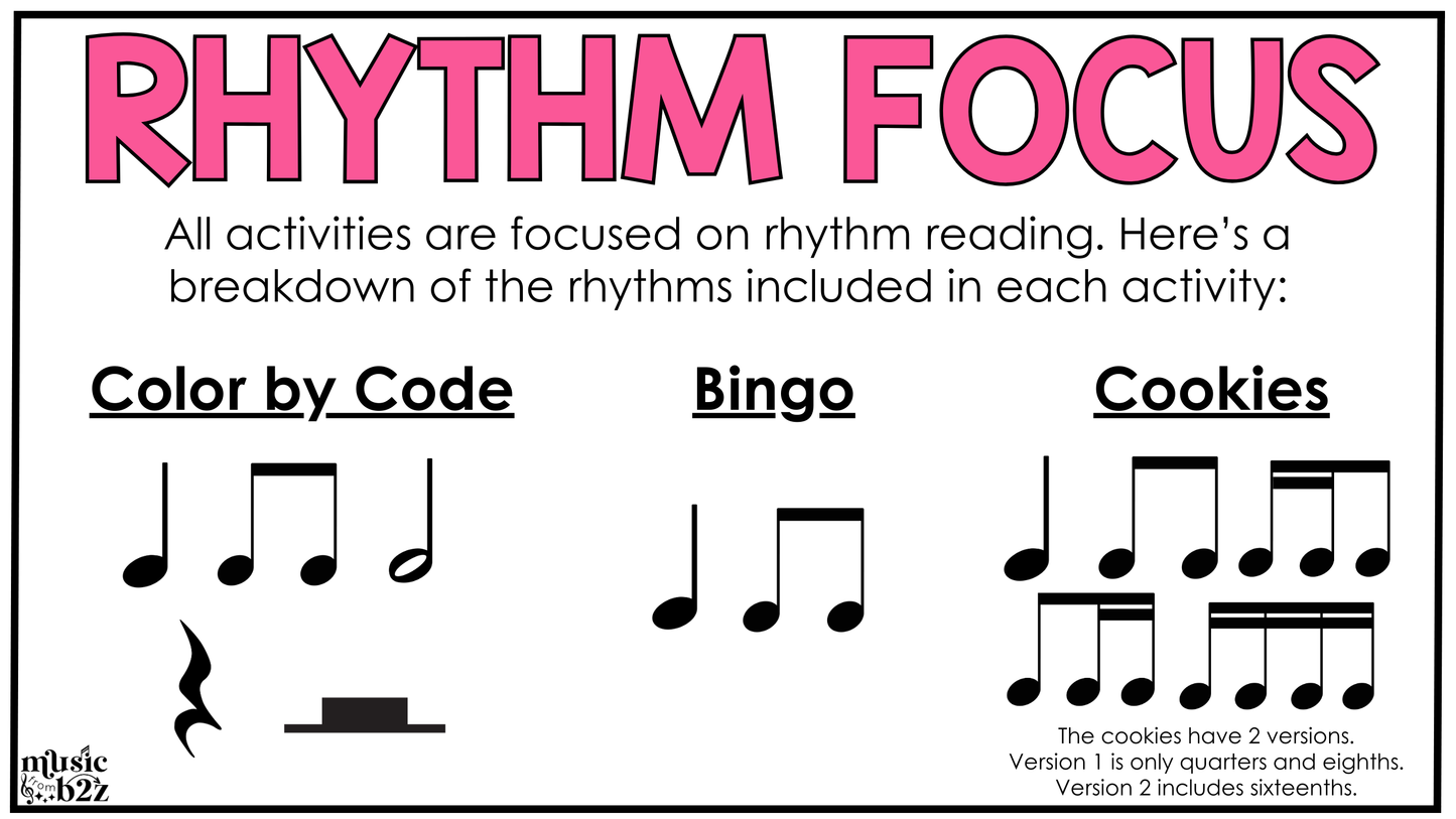 Spring Music Centers BUNDLE Rhythm Worksheets Spring Music Games