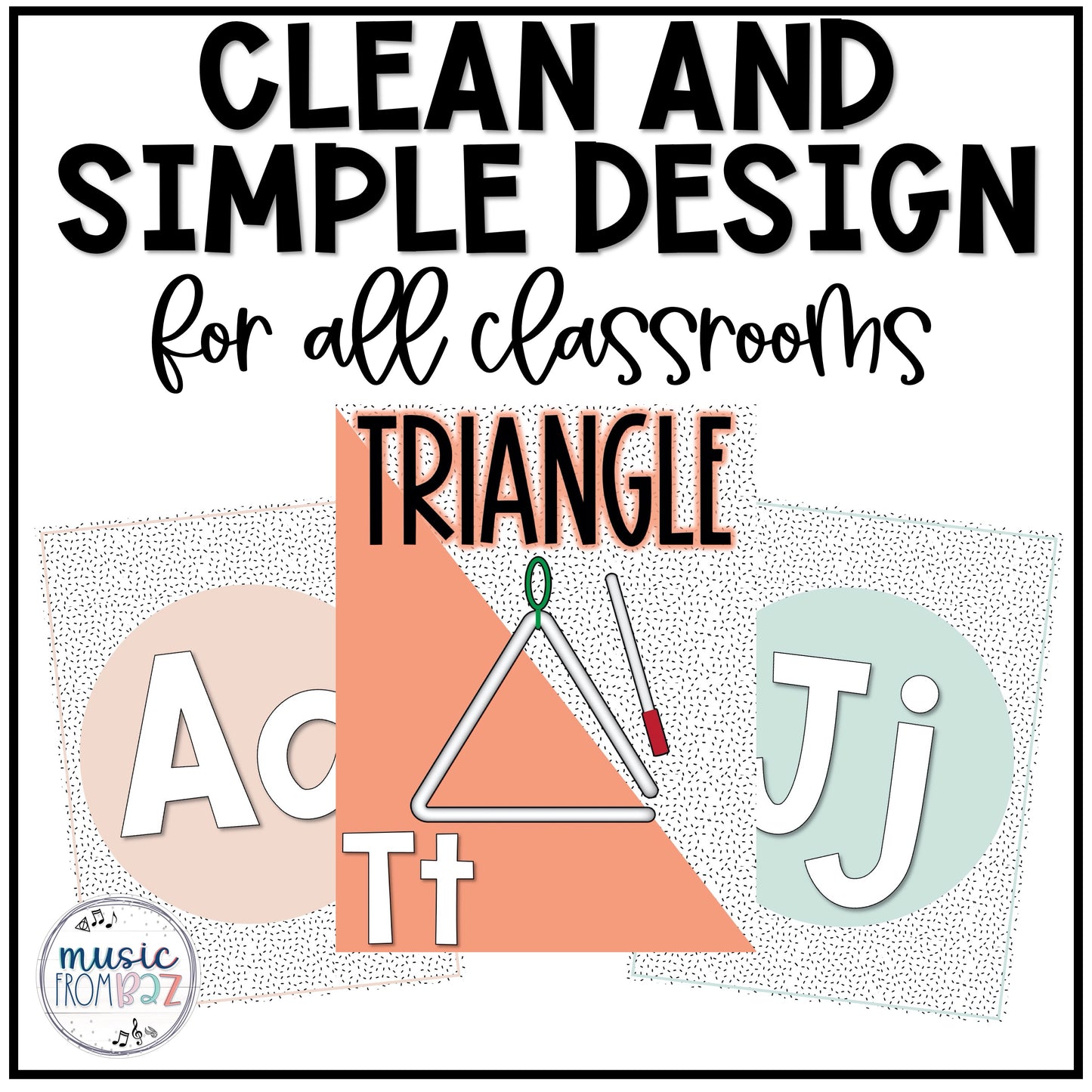 Music Classroom Decor - Alphabet Posters - Modern Oasis