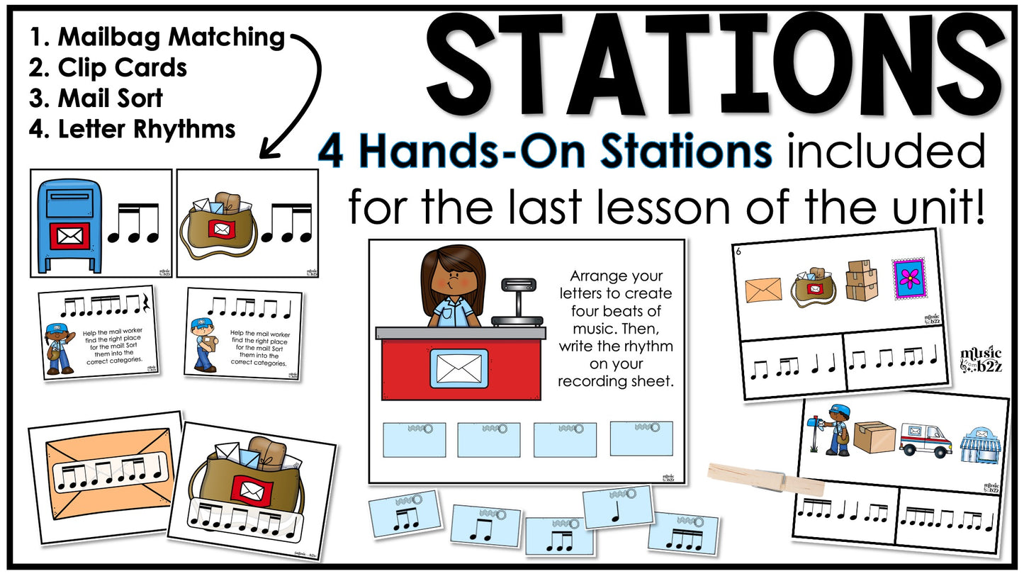 Eighth & Sixteenth Note Unit Elementary Music Lesson Activity Worksheets Games