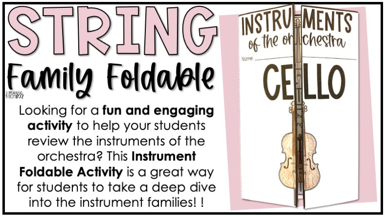 String Family Activity - Musical Instrument Families of the Orchestra