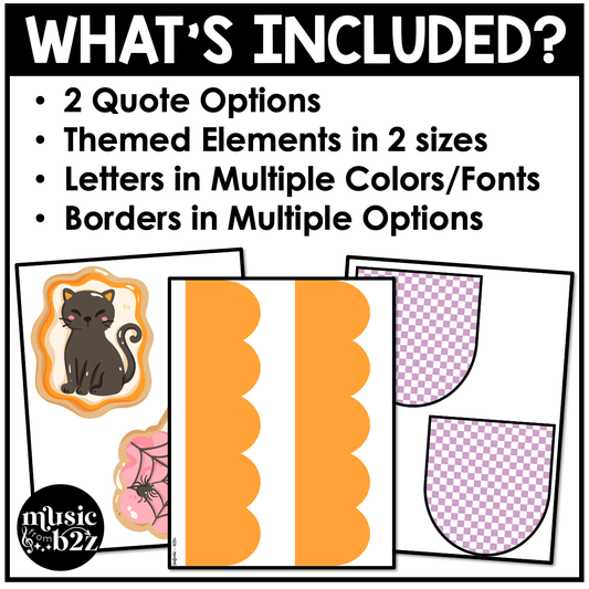 Halloween Music Bulletin Board Halloween Elementary Music Decor