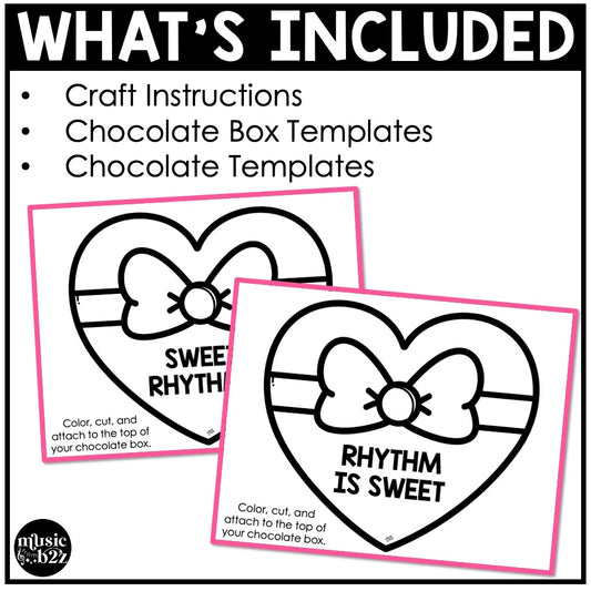 Valentines Day Music Rhythm Craft Elementary Music Centers Activities Sub Plans