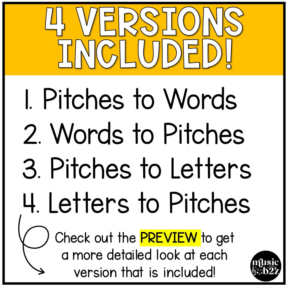 Fall Treble Clef Notes Music Write the Room Game & Scavenger Hunt for Autumn