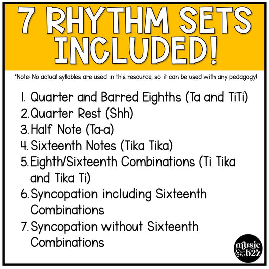 Fall Rhythm Write the Room Elementary Music Game & Scavenger Hunt for Autumn