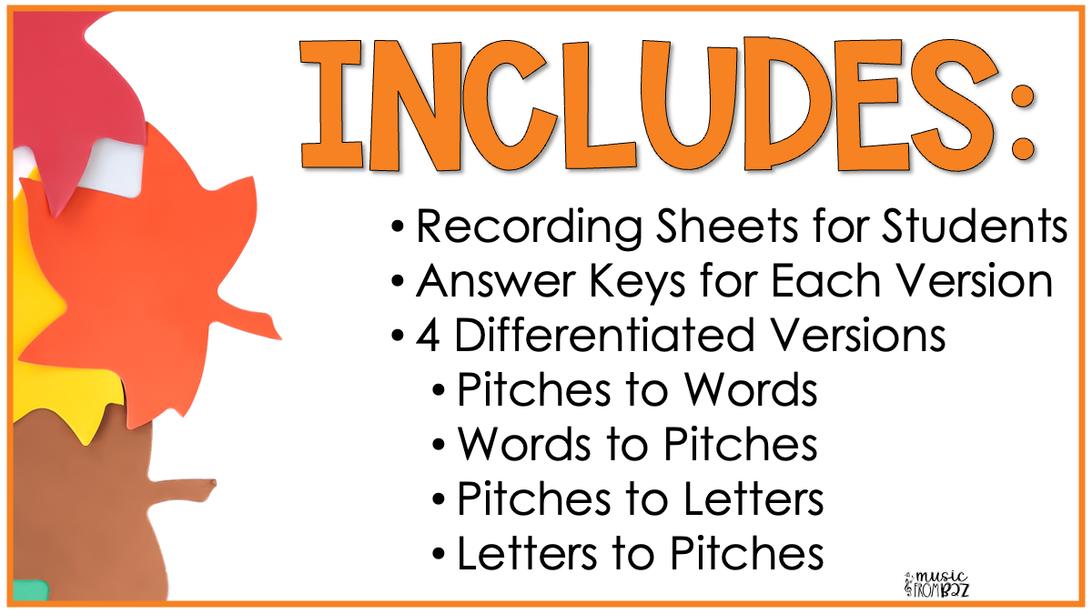 Fall Treble Clef Notes Music Write the Room Game & Scavenger Hunt for Autumn