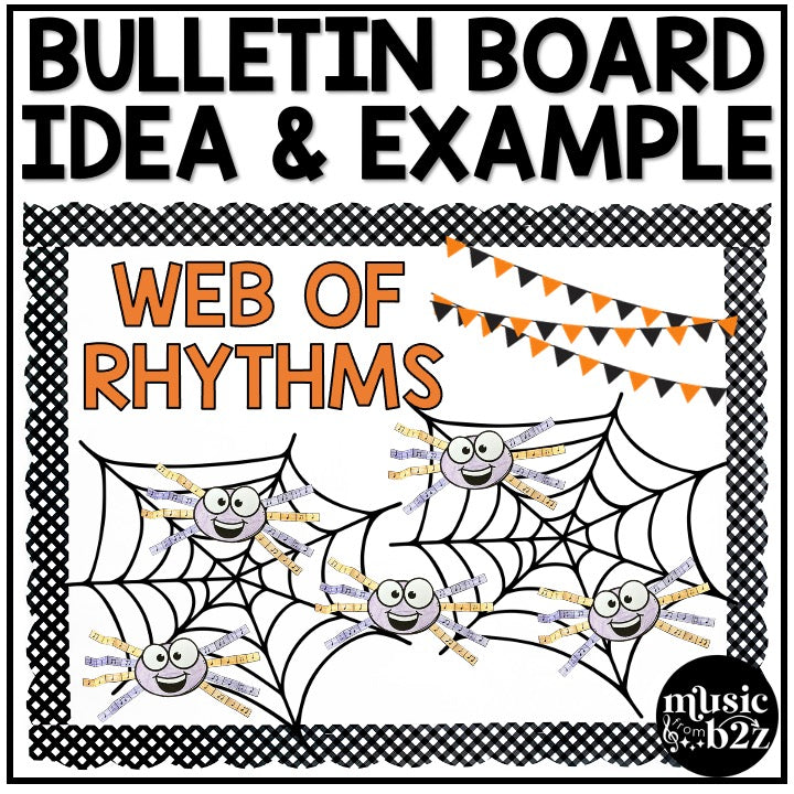 Halloween Spider Rhythm Craft Elementary Music Centers Sub Plans Activities