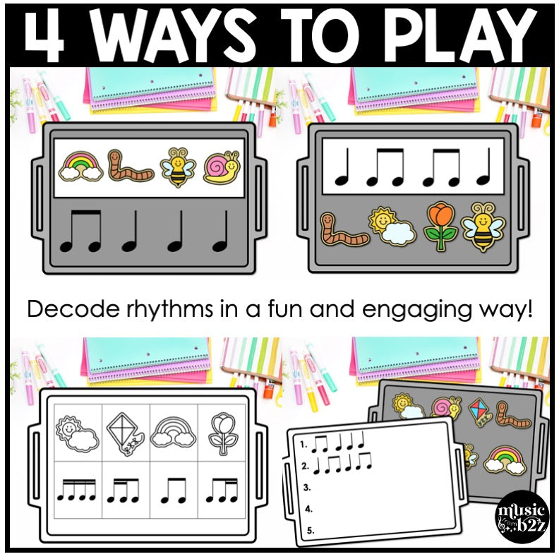 Spring Rhythm Cookies Elementary Music Centers Game Craft Composition