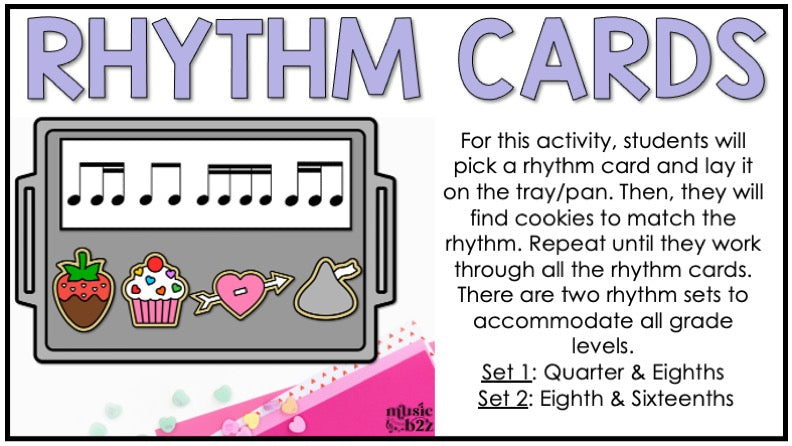 Seasonal Rhythm Cookies BUNDLE Elementary Music Centers Game Craft Composition