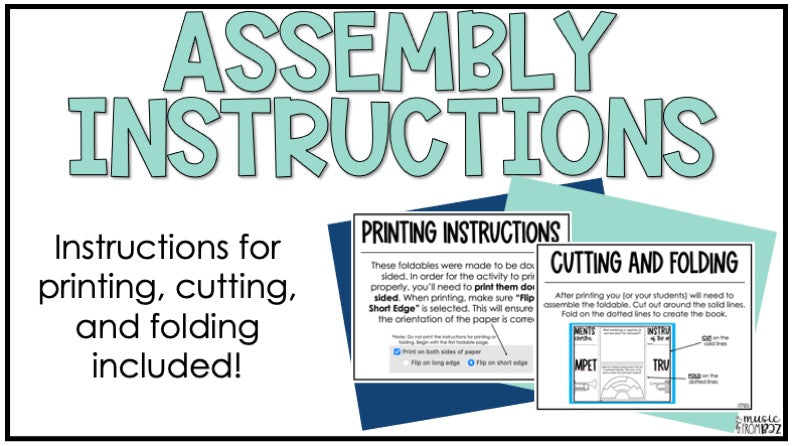Woodwind Family Foldable Activity - Musical Instrument Families of the Orchestra Worksheet Lesson