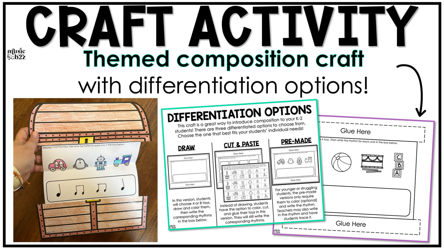 Quarter & Eighth Note Unit Elementary Music Ta Titi Lesson Activity Composition