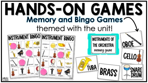 Instrument Families Orchestra Unit Elementary Music Curriculum Lesson Activity