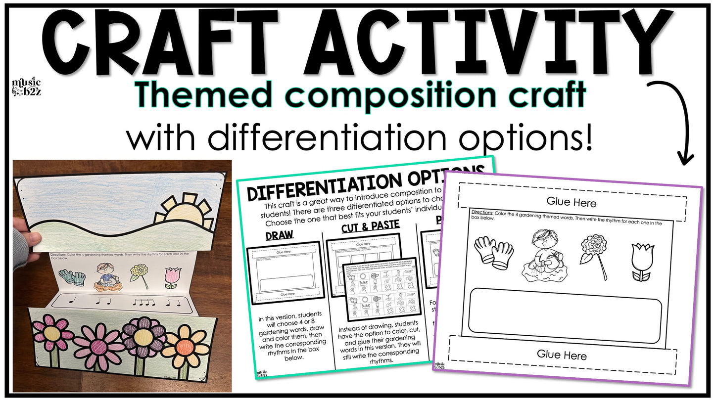 Sixteenth Notes Unit Elementary Music Lesson Activity Composition Worksheets