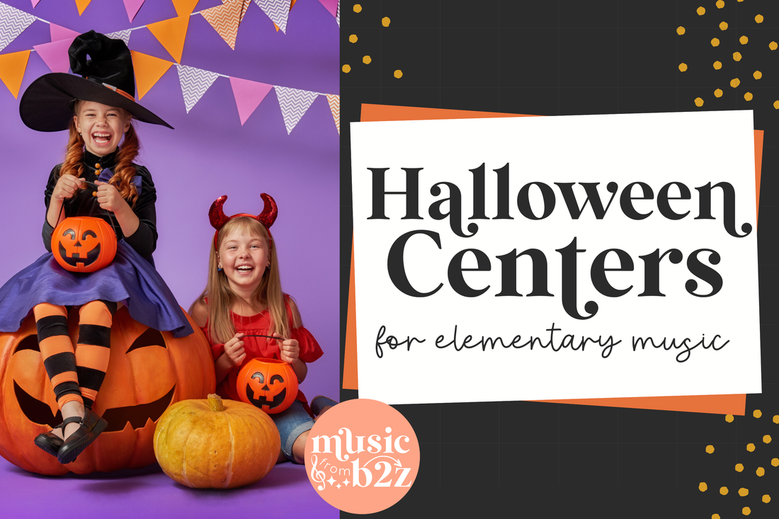5 Low Prep Halloween Centers for Elementary Music