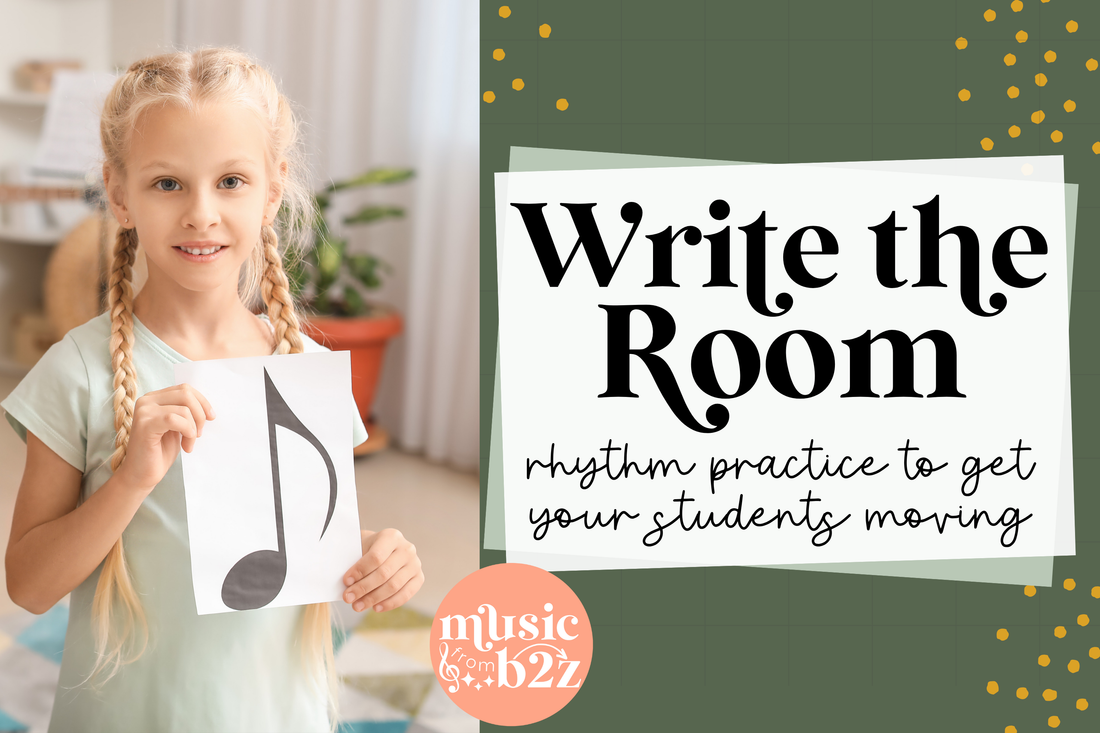 How to Use Write the Room for Rhythm Practice in Elementary Music