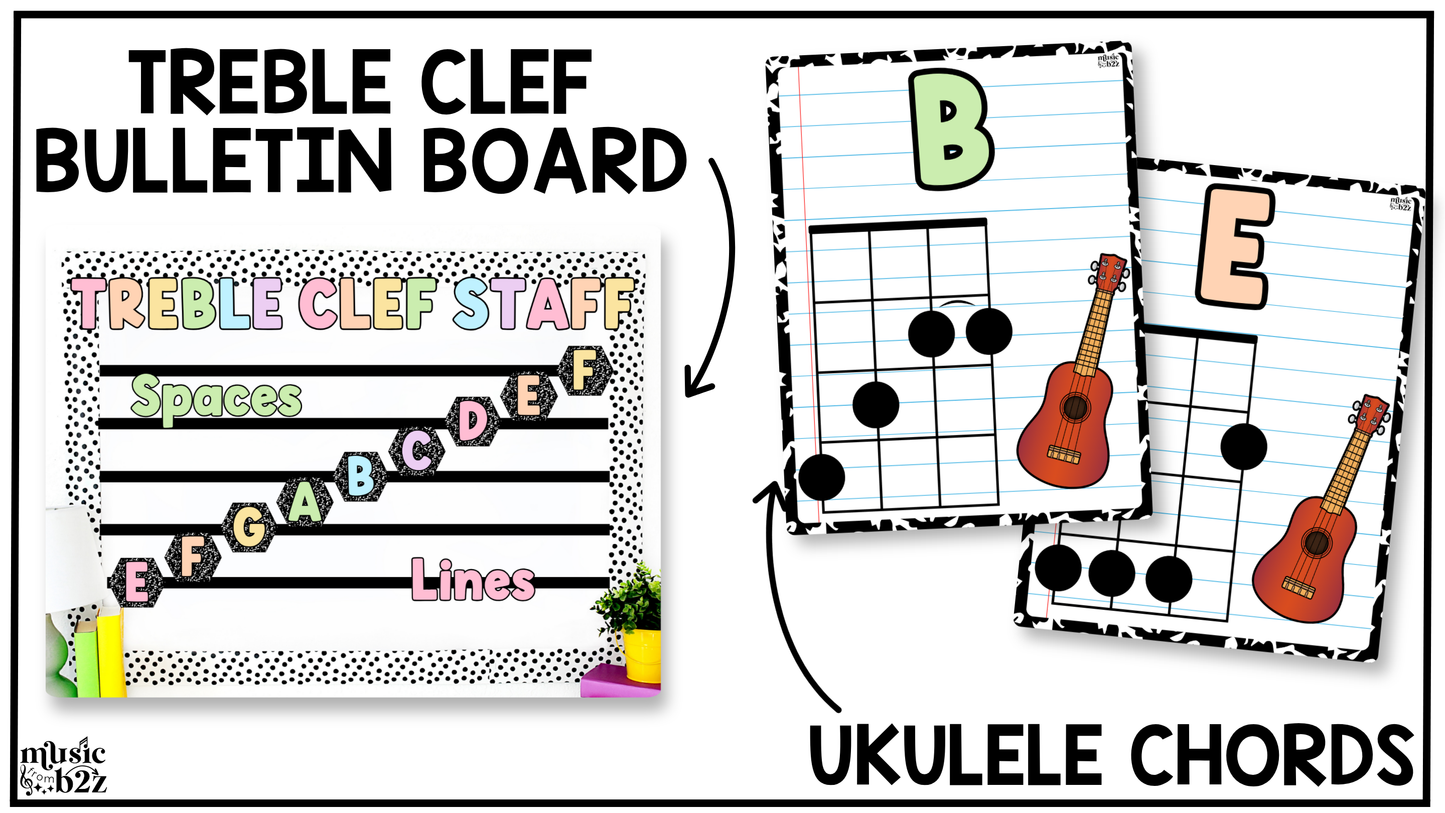Pastel Composition Music Classroom Decor BUNDLE Music Posters Bulletin Board