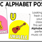 Bright Music Alphabet Posters Music Classroom Decor Instrument Music Posters
