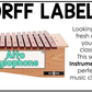 Bright Orff Instrument Labels Elementary Music Classroom Decor Music Posters