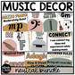 Neutral Music Classroom Decor BUNDLE Music Posters Bulletin Board