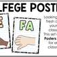 Pastel Composition Solfege Hand Signs Posters Curwen Elementary Music Classroom Decor