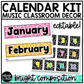 Bright Composition Notebook Calendar Editable Elementary Music Classroom Decor