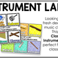 Bright Composition Notebook Classroom Instrument Labels Music Classroom Decor