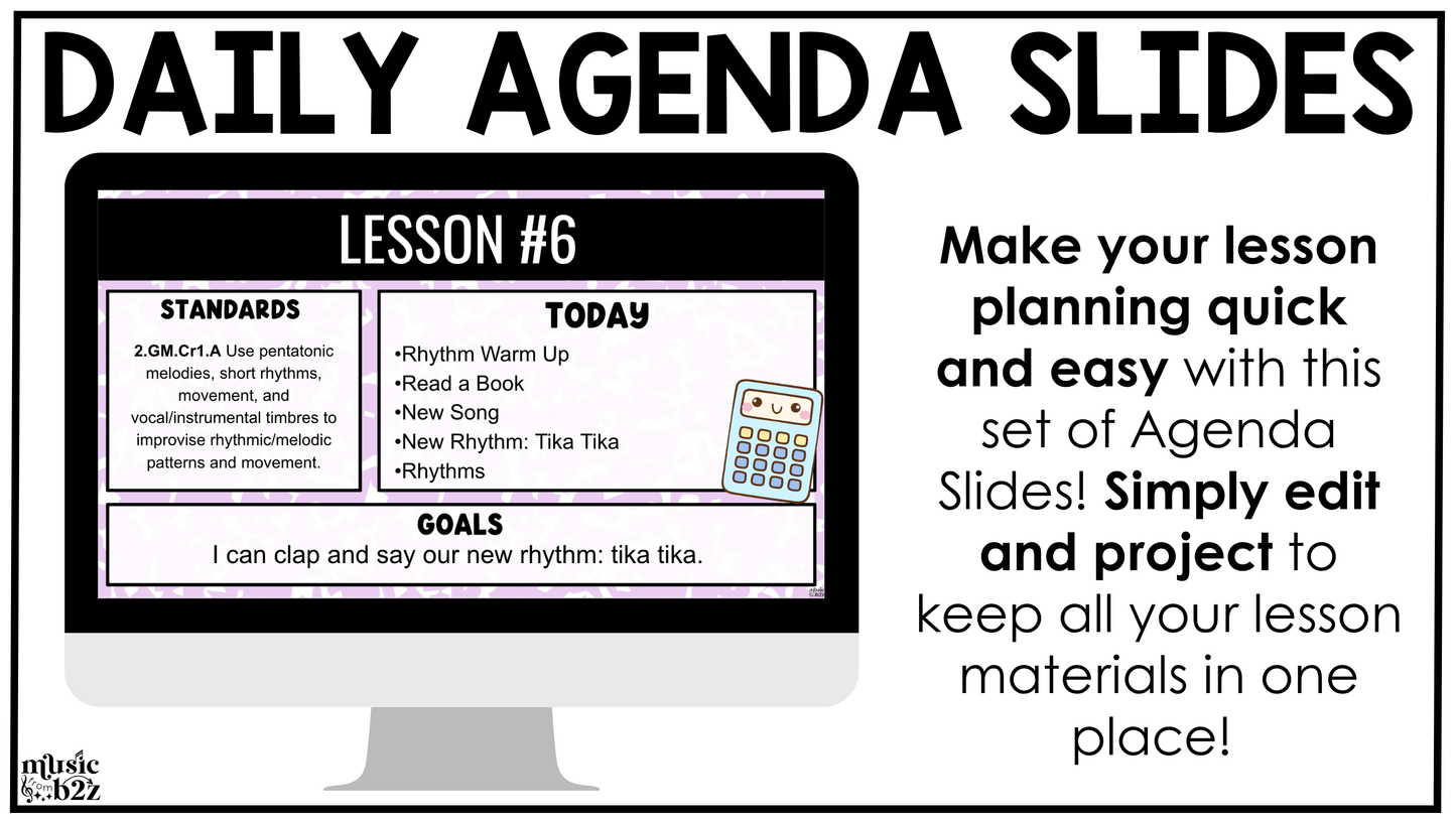 Pastel Composition Daily Agenda Slides Google Slides Elementary Music Lesson Plan Template