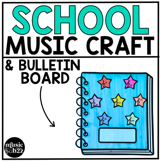 Back to School Music Craft Music Bulletin Board Elementary Music Treble Clef