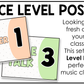 Pastel Voice Level Volume Chart Posters Elementary Music Classroom Decor