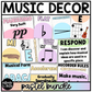 Pastel Music Classroom Decor BUNDLE Music Posters Bulletin Board