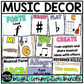 Bright Composition Music Classroom Decor BUNDLE Music Posters Bulletin Board