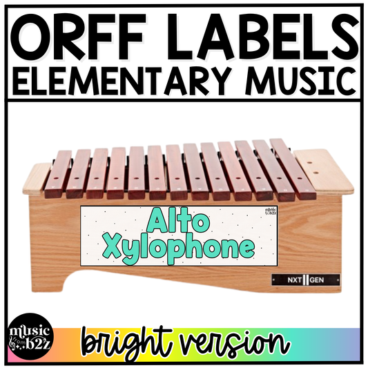 Bright Orff Instrument Labels Elementary Music Classroom Decor Music Posters