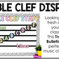 Pastel Composition Treble Clef Bulletin Board Music Classroom Decor Lines & Spaces