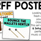 Bright Orff Instrument Rules & Setups Posters Elementary Music Classroom Decor