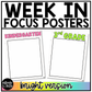Bright Week in Focus Wall I Can Posters Elementary Music Classroom Decor