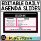 Bright Daily Agenda Slides Google Slides Elementary Music Lesson Plan Template