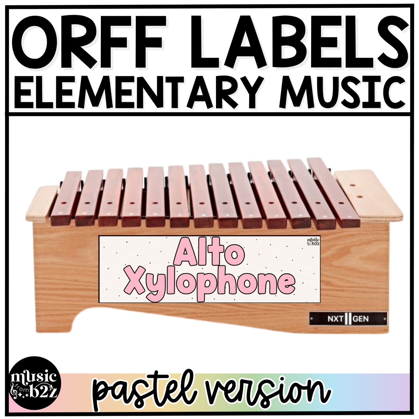 Pastel Orff Instrument Labels Elementary Music Classroom Decor Music Posters