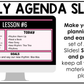 Bright Daily Agenda Slides Google Slides Elementary Music Lesson Plan Template