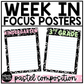 Pastel Composition Week in Focus Wall I Can Posters Elementary Music Classroom Decor