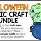 Halloween Music Craft BUNDLE Halloween Music Bulletin Board Rhythm Treble Clef