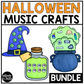 Halloween Music Craft BUNDLE Halloween Music Bulletin Board Rhythm Treble Clef