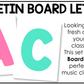 Bright Bulletin Board Letters Numbers Symbols Elementary Music Classroom Decor