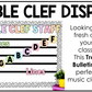 Pastel Treble Clef Bulletin Board Music Classroom Decor Lines & Spaces