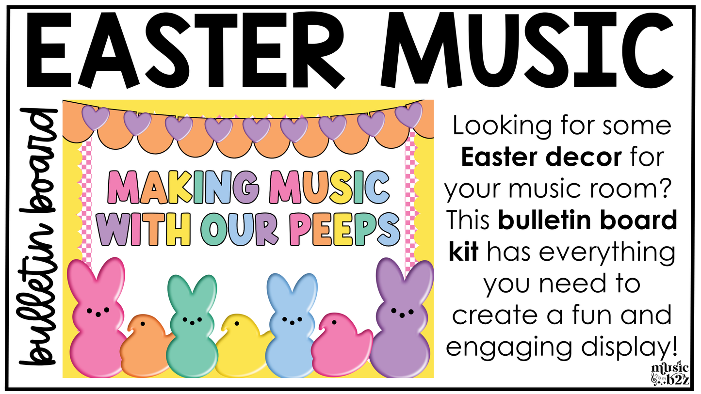 Easter Music Bulletin Board Spring Music Posters Elementary Music Decor