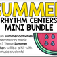 Summer Music Centers BUNDLE Summer Rhythm Worksheets Music Games Sub Plans