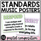 Pastel Composition National Music Standards Posters Elementary Music Classroom Decor