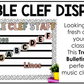 Neutral Treble Clef Bulletin Board Music Classroom Decor Lines & Spaces